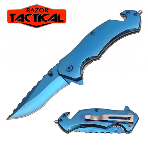 Titanium Spring Assisted Rescue Knife