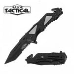 Spring Assisted Knife w/ Metal Handle Blister Pack