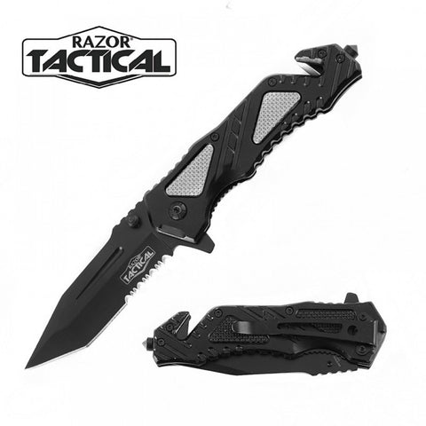 Spring Assisted Knife w/ Metal Handle Blister Pack