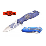 BLUE Spring Assist Knife, 4.5" Closed