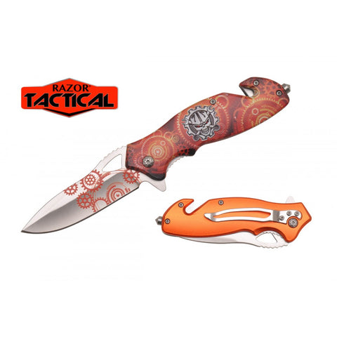 ORANGE Spring Assist Knife, 4.5" Closed
