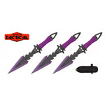 3pcs Set Throwing Knife Set PURPLE