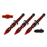 3pcs Set Throwing Knife Set RED