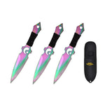 3pcs Throwing Knife Set RAINBOW