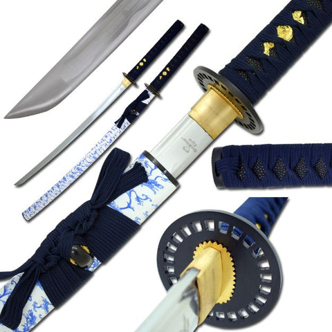 Blue Willow Pattern Katana