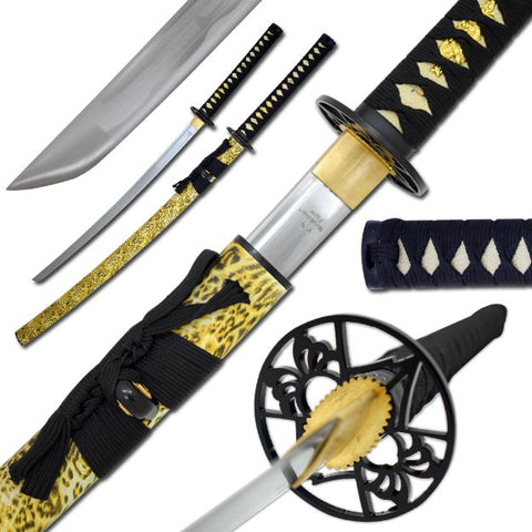 CH CH Cheetah Pattern Katana