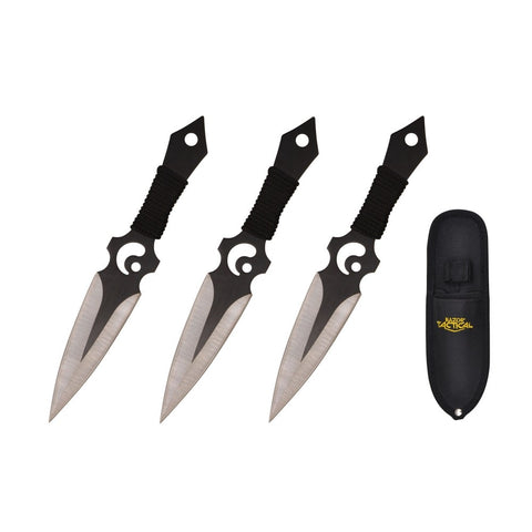 3pcs Throwing Knife Set BLACK